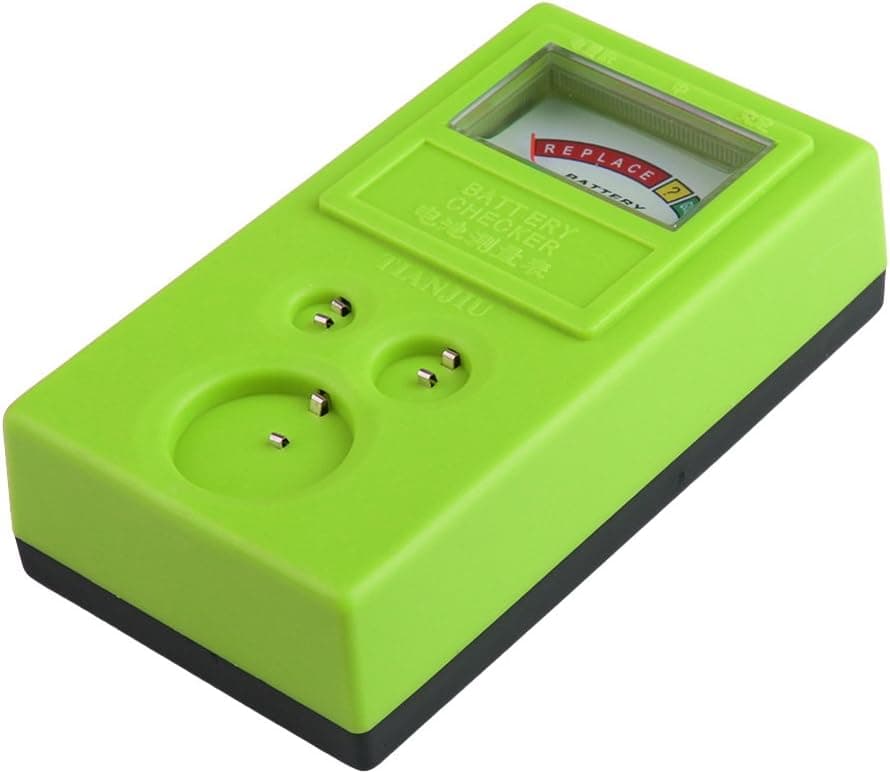 Vktech 1.55V and 3V Button Cell Battery Checker Battery Tester Green