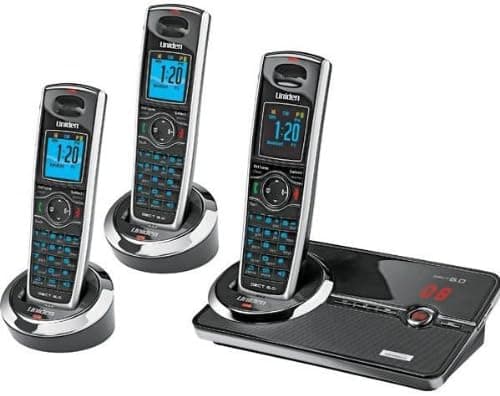 Uniden DECT 6.0 Black Cordless Telephone System with Interference Free Digital Technology (DECT3080-3)