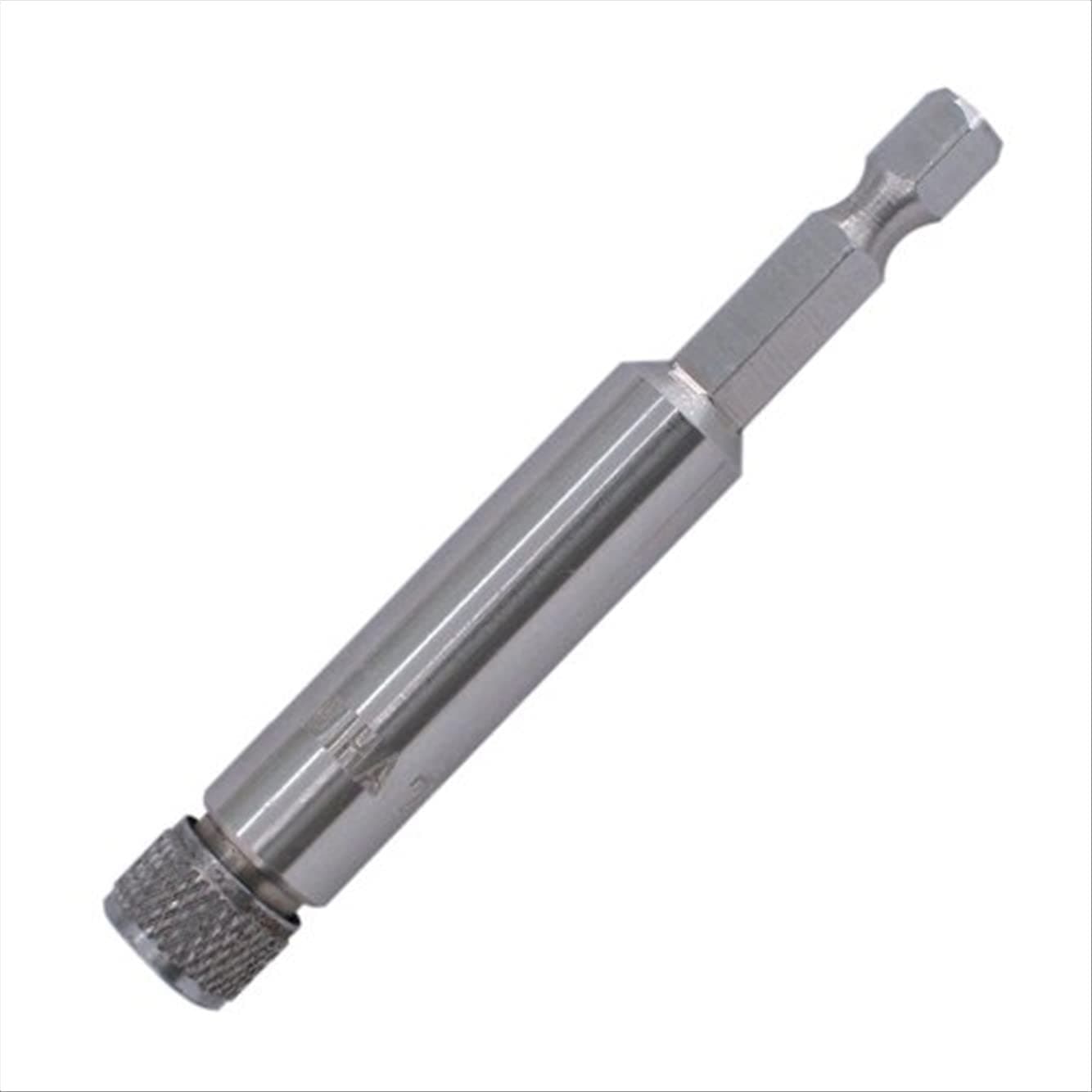 Wiha 71492 1/4-Inch by 62mm Screw On Cap Bit Holder with Rubber O-Ring Retainer, Stainless Steel