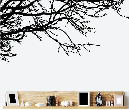 FullDream Black Tree branch DIY Removable Art Vinyl Quote Wall Sticker Decal Mural Home Room D¨¦cor