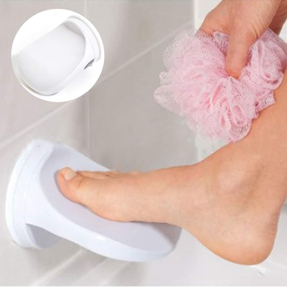 LAVAGO Bathroom Foot Rest,Non-Slip Suction Cup Bathroom Foot Step Holder for Feet Washing Leg Shaving and Back Pain Sufferers (1 Pcs)