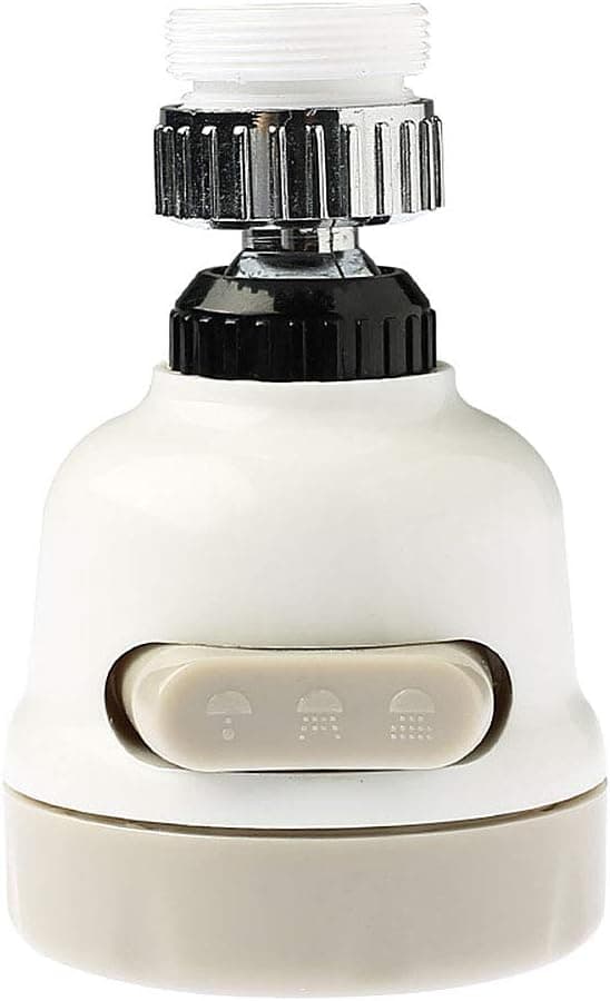 Alapaste 360°Rotating Faucet Booster Shower,2pack Universal Kitchen Faucet Spray Aerator Flexible Splash-Proof Nozzle Water Sprayer Adapter Household Tap
