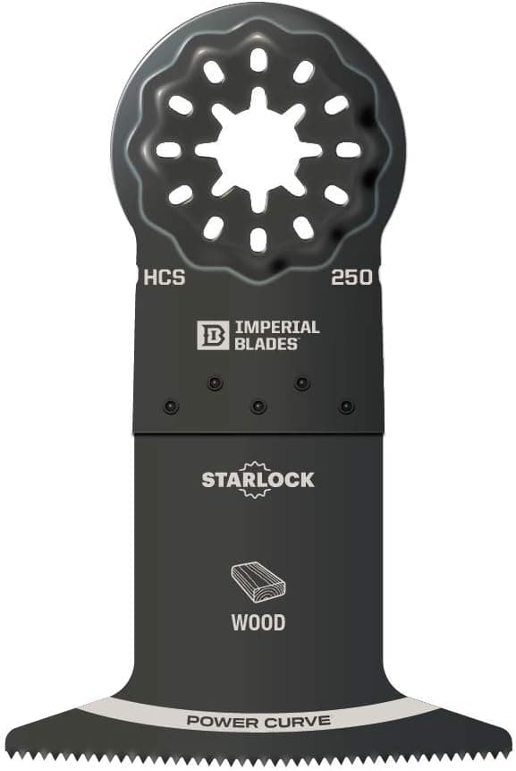 Imperial Blades - Starlock 2-1/2" Standard Power Curve Wood Blade, 1PC IBSL250-1