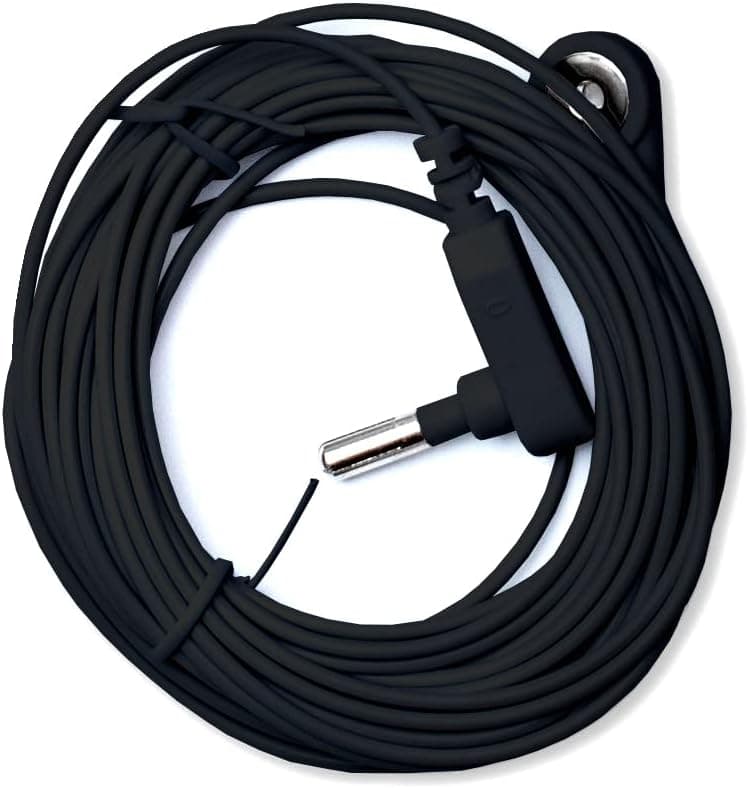 Grounding Cord, Grounding Cable, 15 Foot, High Continuity Earth Connected Cord for Grounding. Snap Connect. Fits Most Popular Brands. Use with Grounding Mats, Pads, Sheets, and More. Replacement.