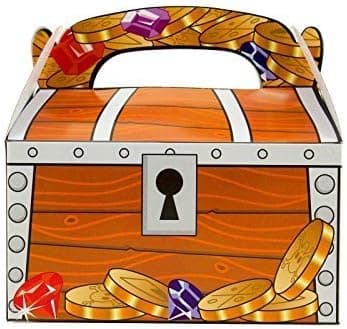Adorox 12 Treasure Chest Treat Boxes Pirate Birthday Party Favor Goodies