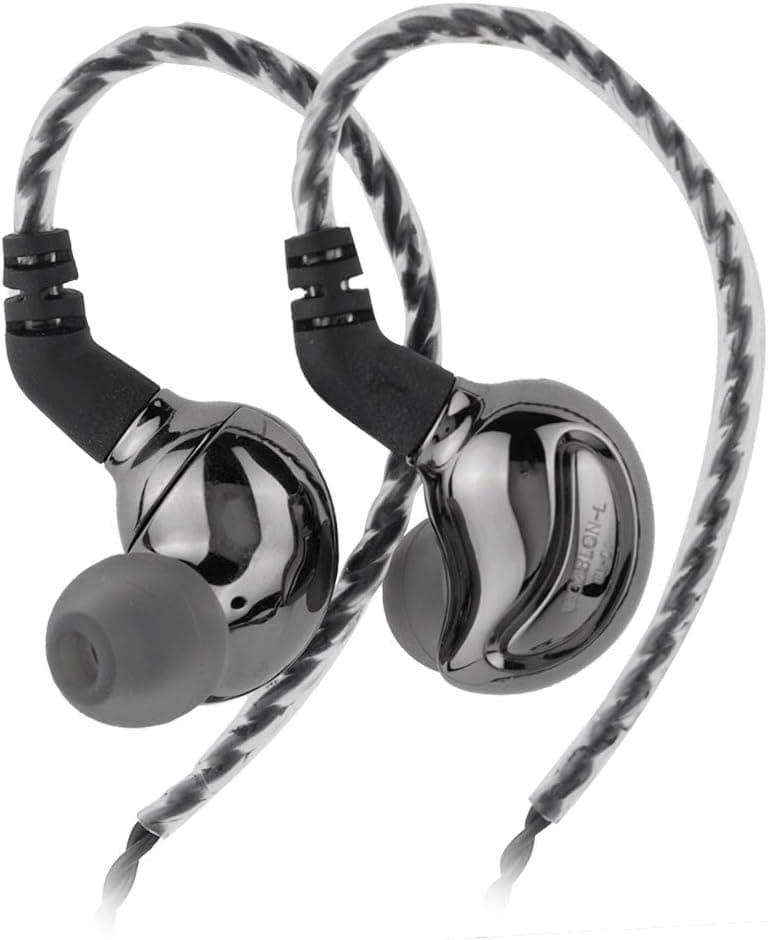 Linsoul BLON BL01 10mm Biology Fiber Diaphragm Driver HiFi in-Ear Earphone with 0.78mm 2Pin Detachable Cable (with mic, Black)
