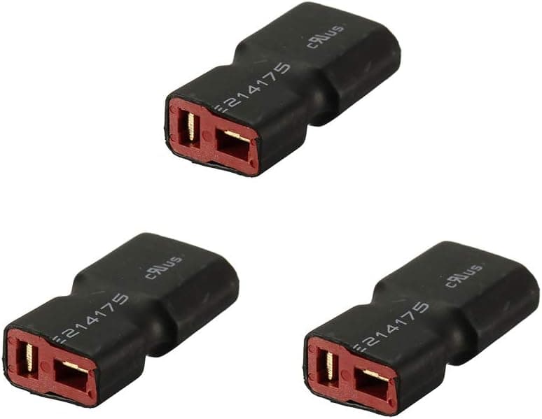 3 Pack of XT60 Male to Deans Female T Plug Connector Adapter for No Wires RC LiPo NiMH NiCd Battery Connectors