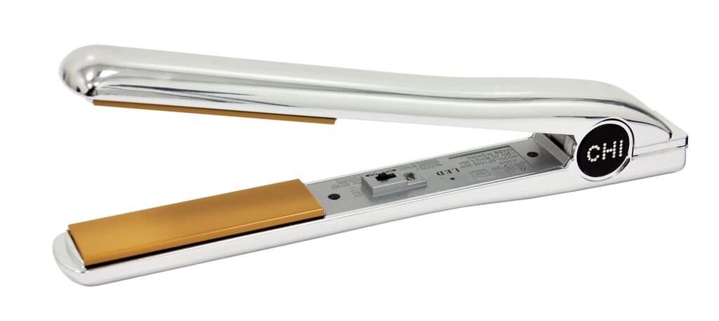 CHI PRO 1" Ceramic Flat Iron in Silver Chrome - Ionic Tourmaline Hair Straightener