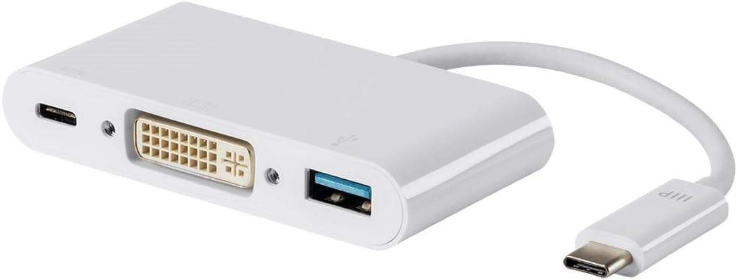 Monoprice USB-C to Gigabit Ethernet Adapter - White, Network Adapter, RJ45 - Select Series