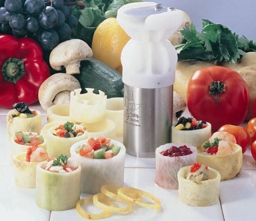 Bron Turn'Up Vegetable Garnisher - Makes 2" (5 cm) diameter cups