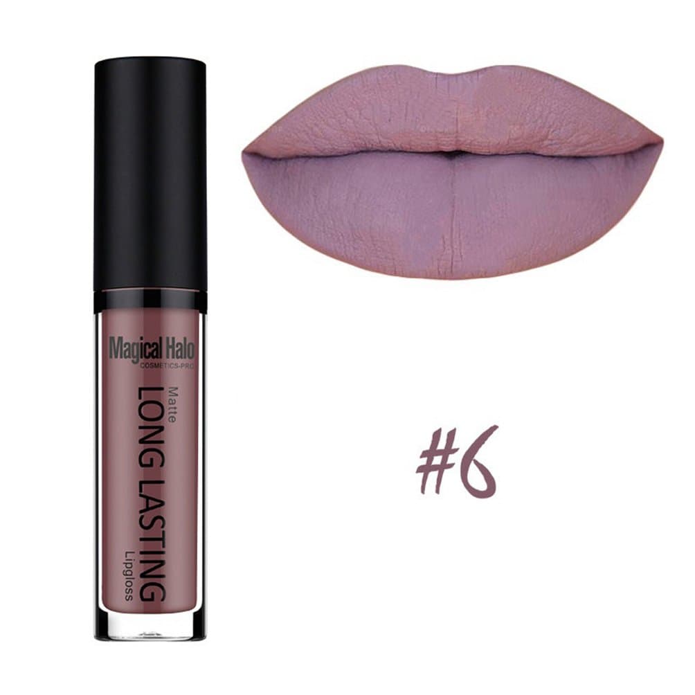 Purple Lipstick Matte Womens Glossier Liquid Lip Gloss Long Lasting Makeup Waterproof Lipgloss