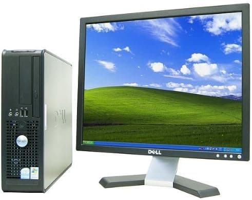 Dell Optiplex Desktop computer package featuring a 19in LCD Monitor (brands may vary), P4 2.8 GHz CPU, 1GB RAM, 40GB Hard Drive, DVD Player. Runs Windows XP Professional