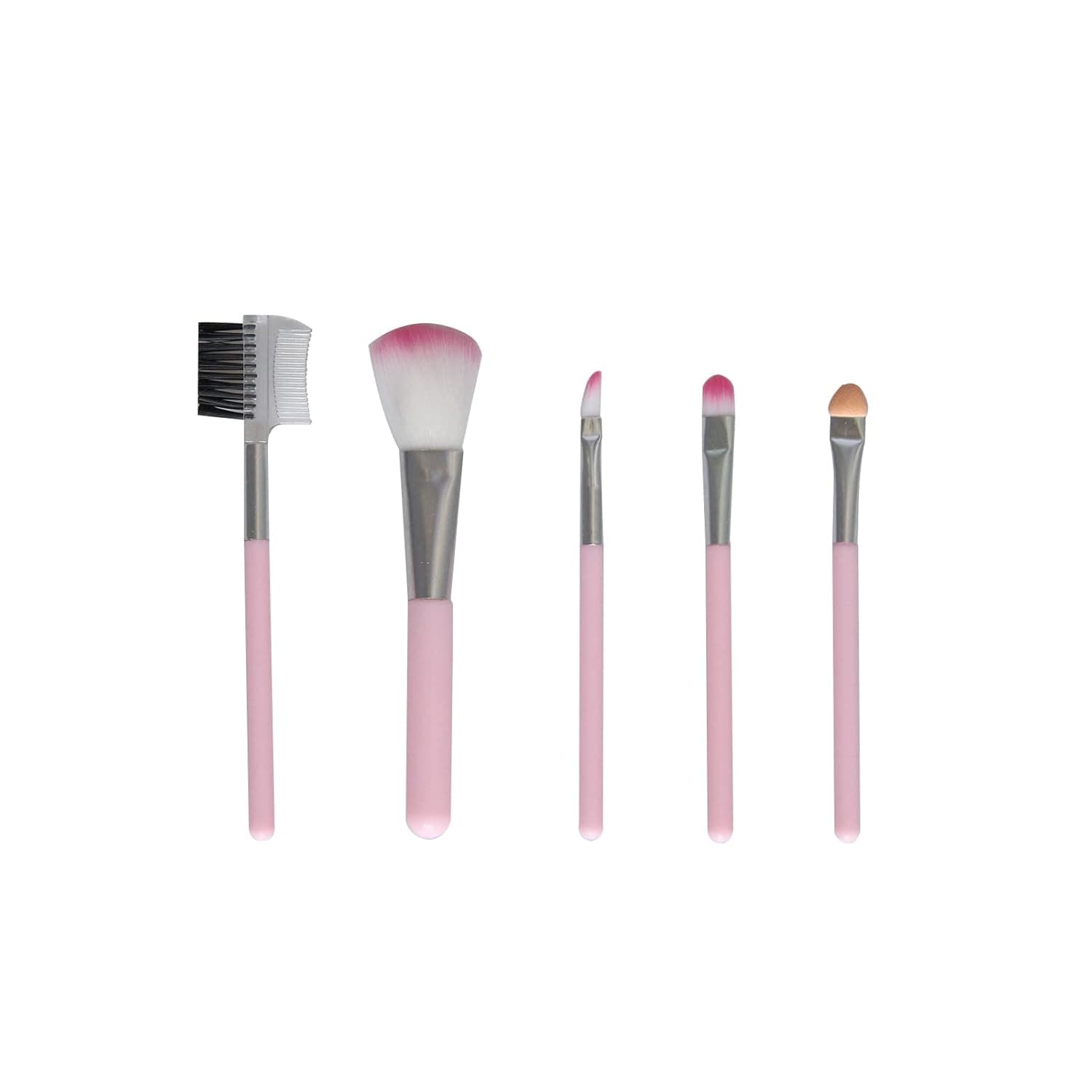 Ymemok 5 Pcs/Set of Makeup Brush Set, Eyebrow brush, Eye Shadow loose Powder Brush, Pink