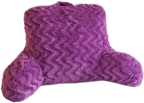 DormCo Wavy Plush Bedrest - Purple