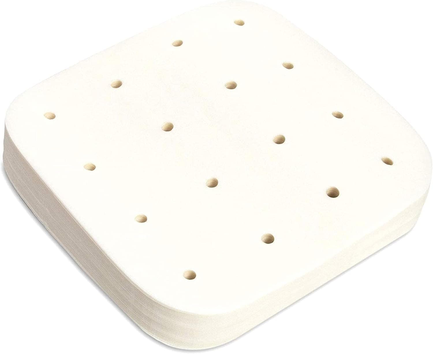 200 Pack Air Fryer Liners, White Parchment Paper Squares (6.5 x 6.5 In)