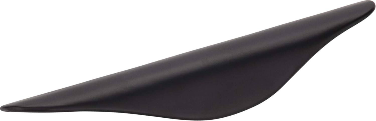 Elements 7210 Verona Collection 3 Inch Center Finger Cabinet Pull, Matte Black Finish