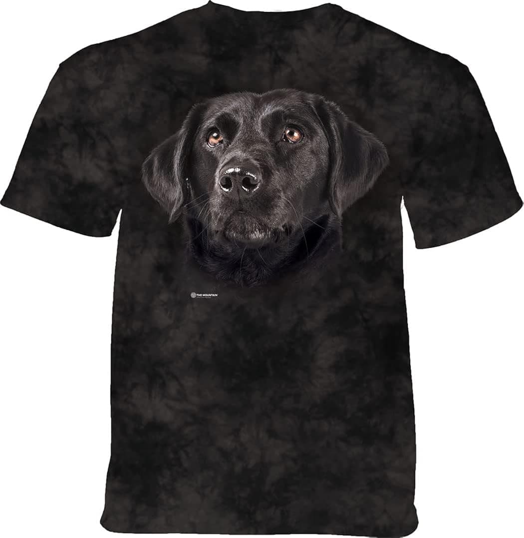 The Mountain Soulful Black Lab Adult T-Shirt, Gray, 3XL, 3X-Large