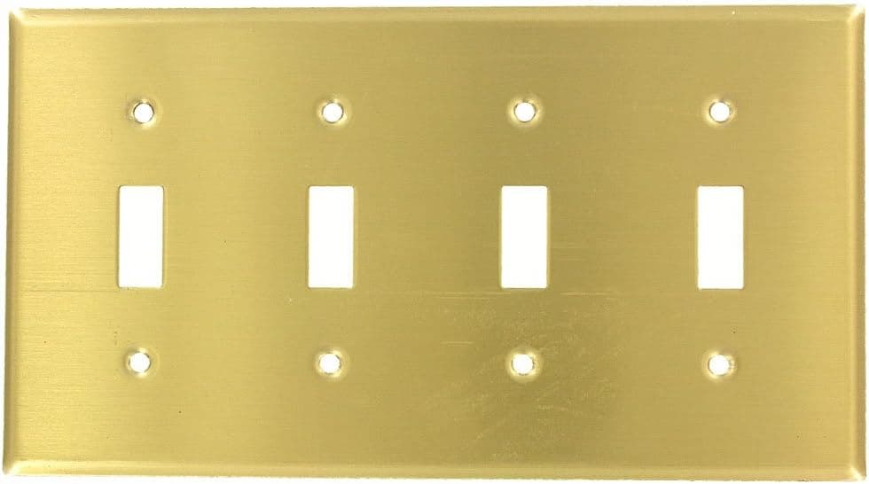 Leviton 81012 BS WP 4G 4TGL SATIN FINISH STD SIZE