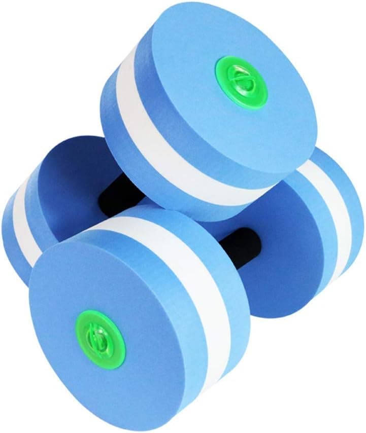 2023 New Upgrade Aquatic Exercise Dumbells - Set of 2 - for Water Aerobics … (Blue)