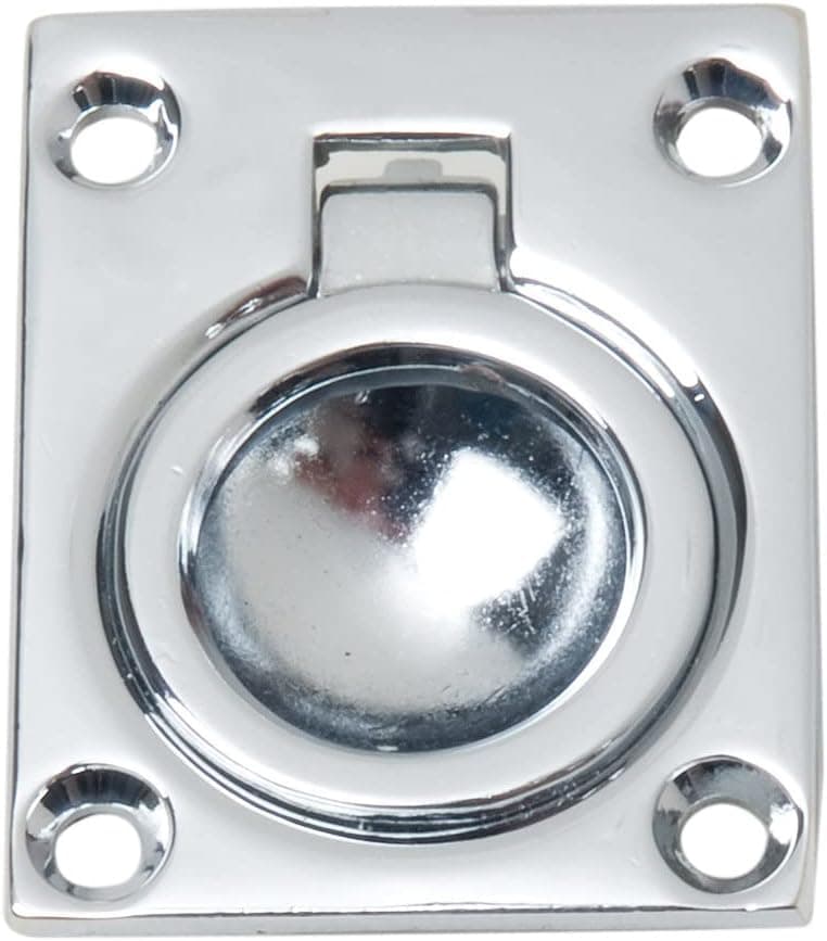 Perko 0841DP0CHRFlush Ring Pull , Gray