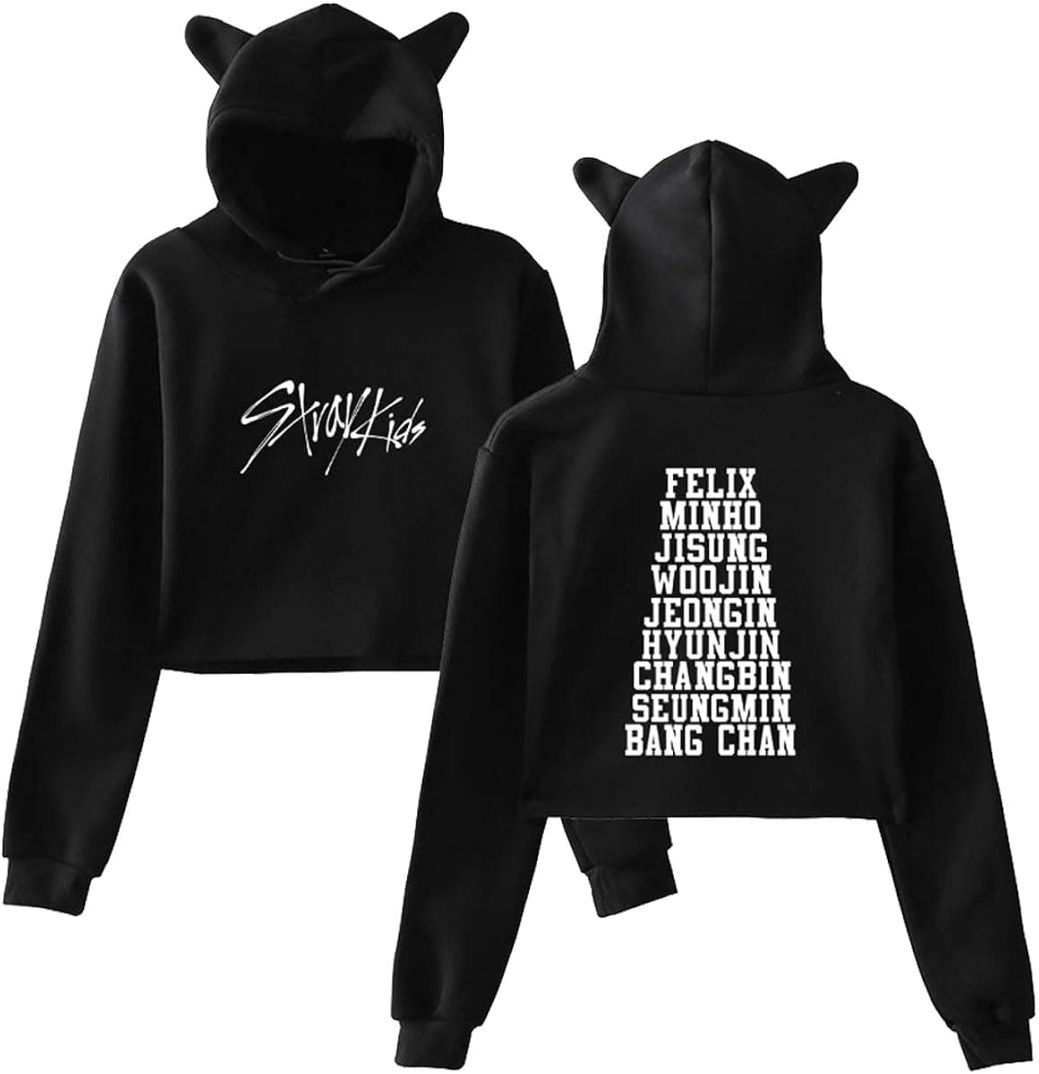 Qaedtls Stray Kids Hoodie Merch Kpop Album GO Sweater Hyujin Jisung Felix Pullover