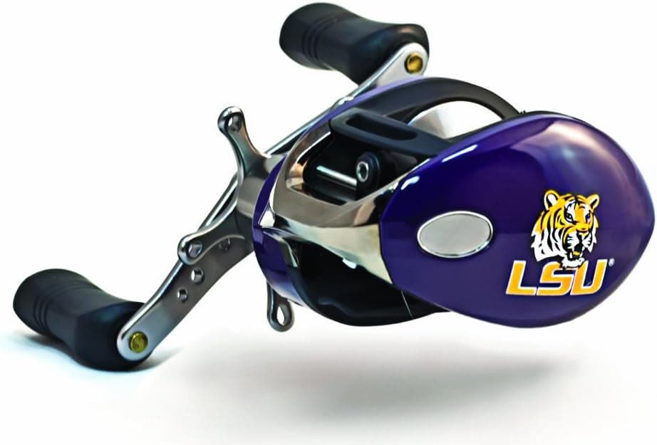 NCAA LSU Tigers Fishing Reel, Right Handed