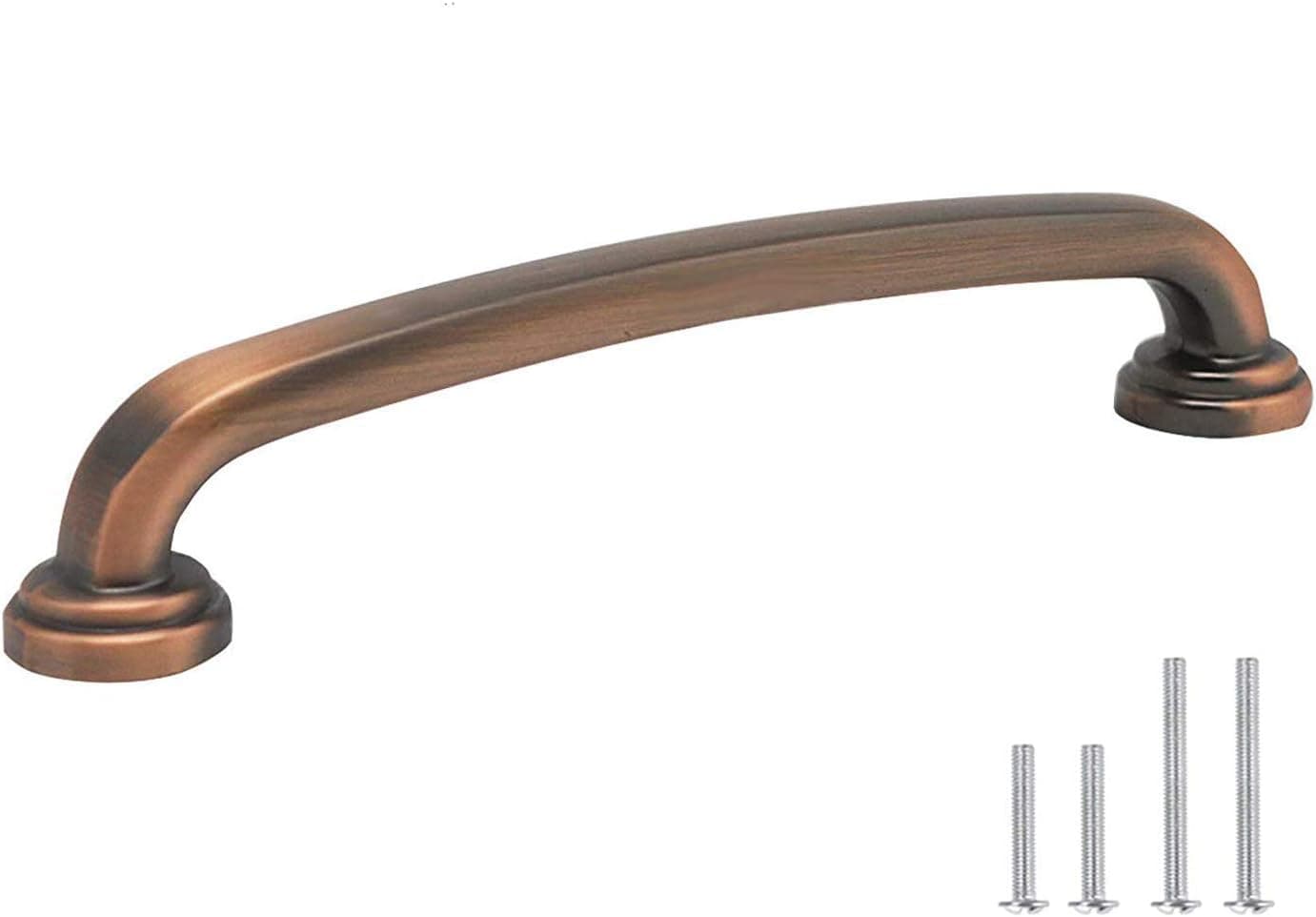 10 Pack Antique Copper Dresser Drawer Pulls,Solid 5 inch Hole Centers Cabinet Pulls,Vintage Knobs for Dresser Drawers,Rose Gold Pull Handles