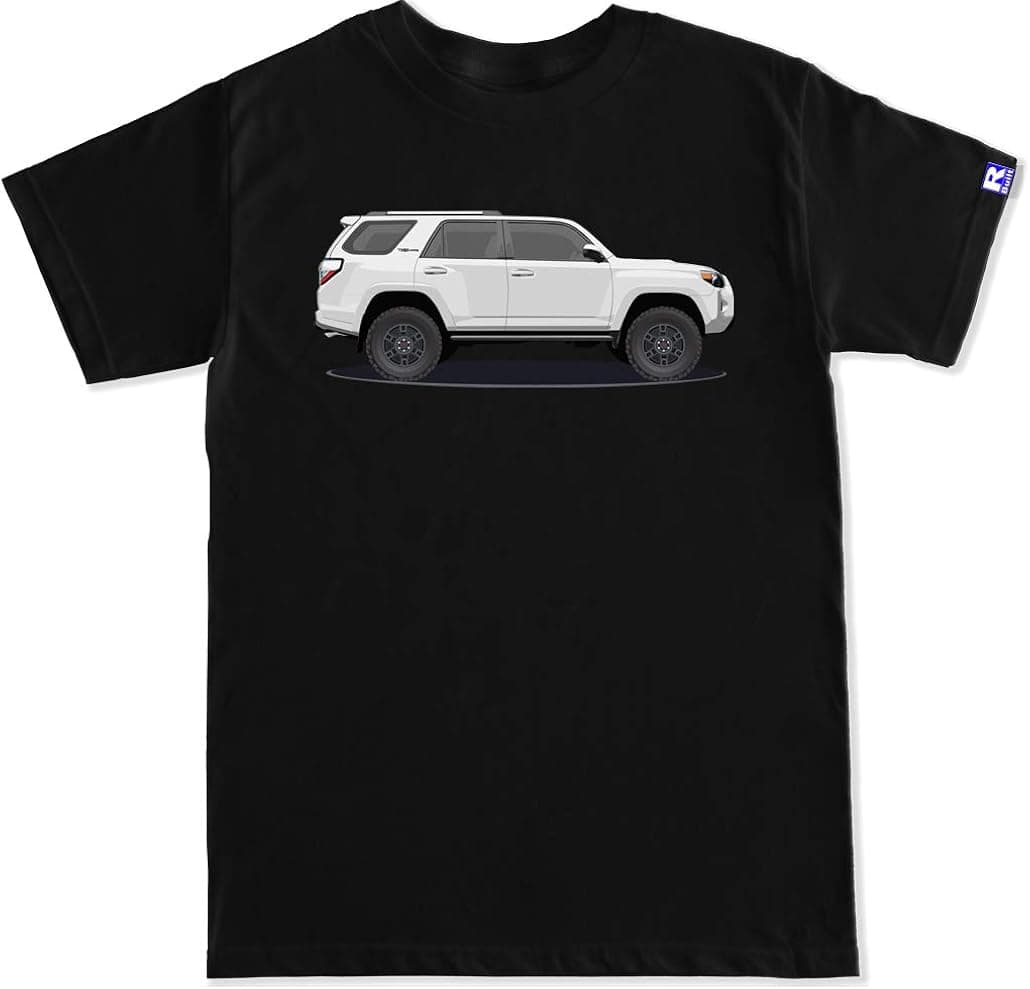 FTD Apparel Men's TRD 5th Gen White 4Runner T Shirt - XL Black