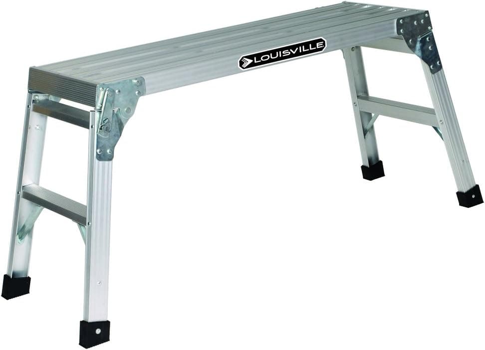 Louisville Ladder L-2241-03 Aluminum Mini Working Platform, 225 Pound Duty Rating