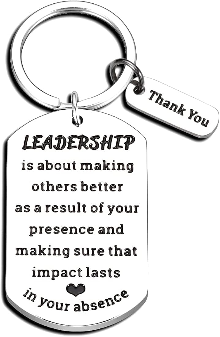 Boss Christmas Gift Thank You Gift for Women Men Funny Keychain Office Mentor Leader Appreciation Gift Boss Day Coworkers Colleague Retirement Leaving Away Goodbye Gift Birthday Gift for Female Male
