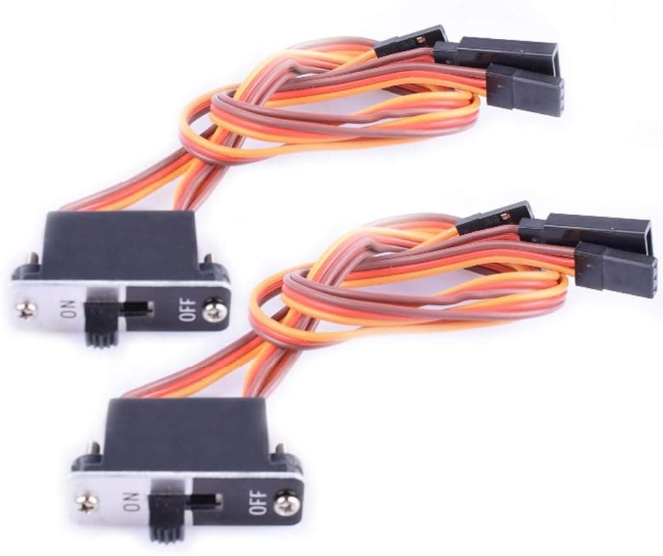 FLASH HOBBY 2pcs JR Heavy Duty RC Aluminum Switch Connectors Accessory for Receiver RC Accessories