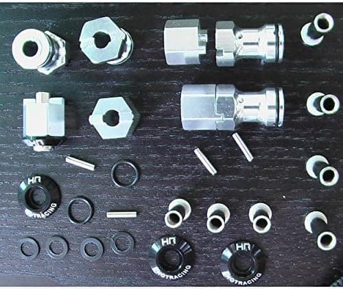 Hot Racing WK10W01 Aluminum Wide Hex Hub Kit 30 to 50mm