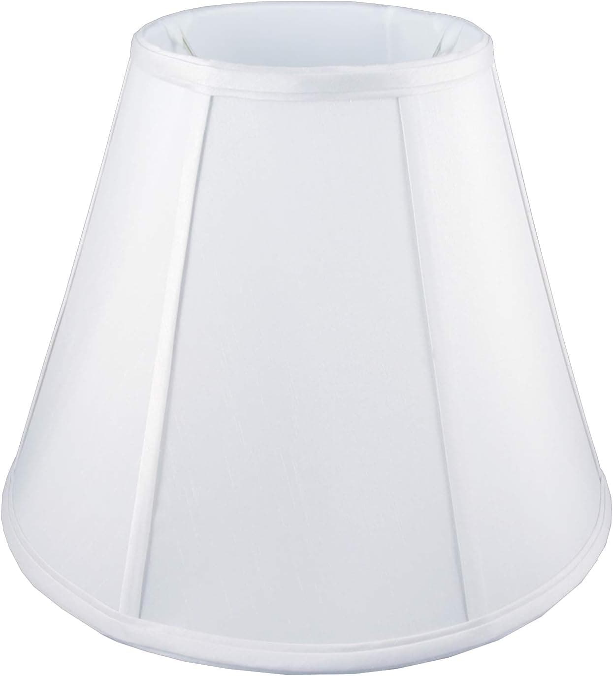 American Pride 2.5"x 3"x 4" Round Soft Shantung Tailored Lampshade, White