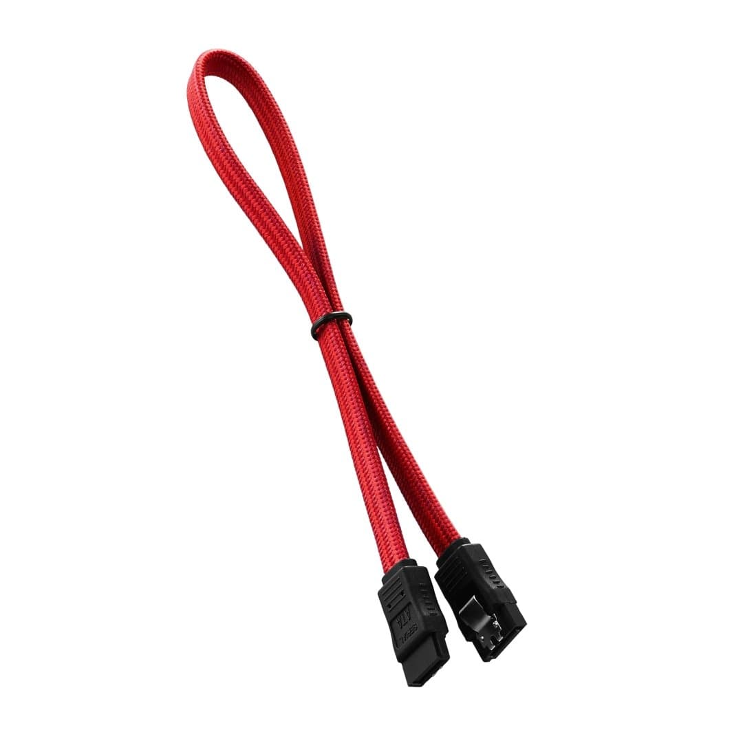 CableMod ModFlex Sleeved SATA 3 Cable (Red, 30cm)