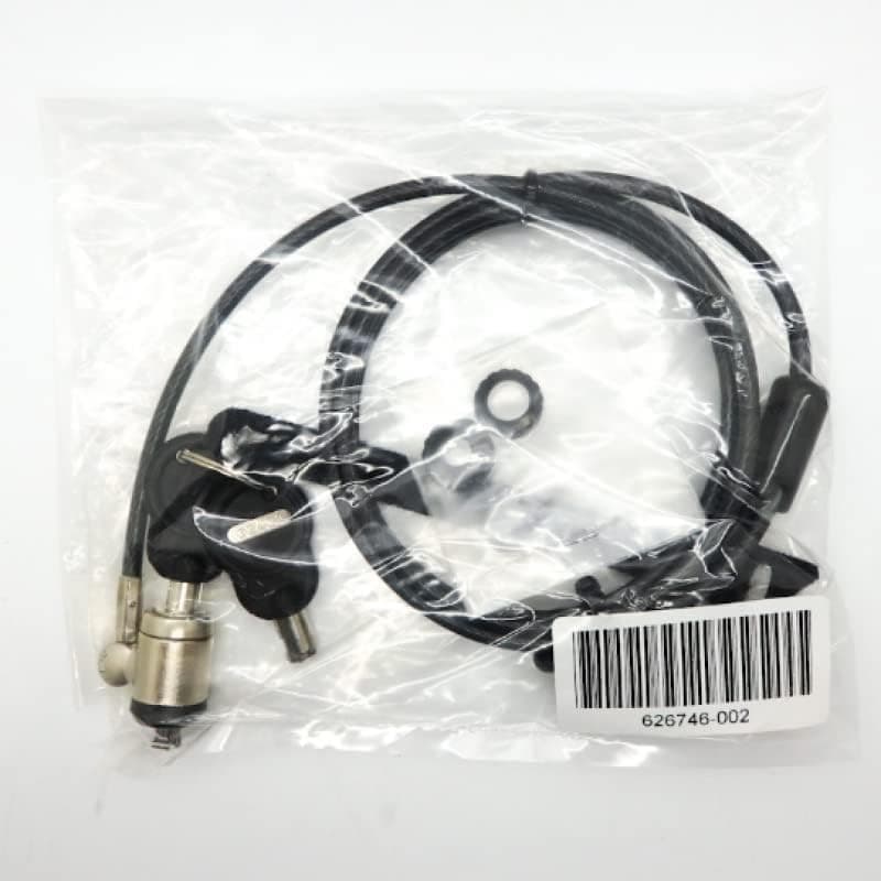 HP Keyed Notebook Cable Lock Assembly 626746-002 Laptop Security Cable Lock