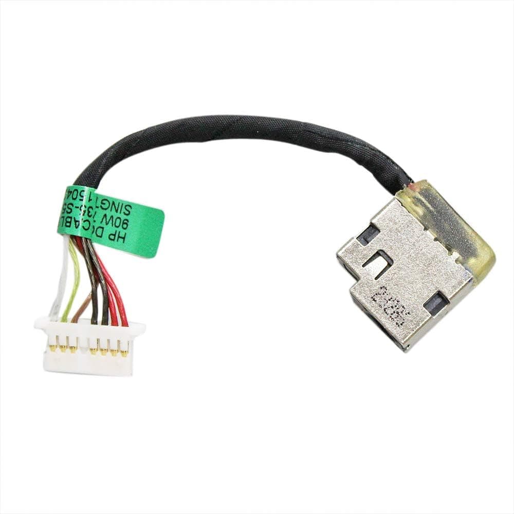 Zahara DC Power Jack with Cable Socket Plug Port Replacement for HP 15-bk002cy 15-bk003cy 15-bk010nr 15-bk015nr 15-bk020wm 15-bk117cl 15-bk127cl 15-bk137cl 15-bk157cl