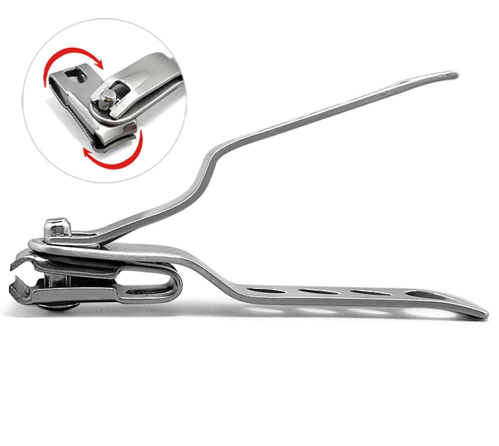 Morcare Best Long Handle Nail/Toenail Clipper for Men and Women Seniors with Thick Toenails (Swivel Head Design Provide Precision Cut) (Large)