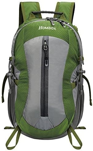 Homdox 25L Unisex Outdoor Sports Backpack with Lifesaving Whistle and Waterproof Covers, Perfect for Hiking Climbing Camping Travelling (Lake Blue)
