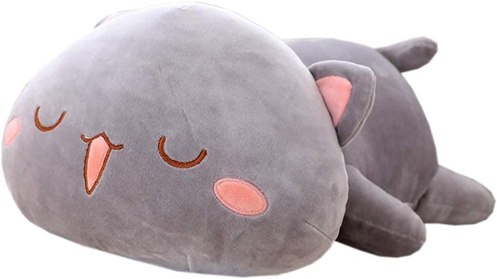 35-65 Kawaii Lying Cat Plush Toys Stuffed Cute Cat Doll Lovely Animal Pillow Soft Cartoon Toys for Children Girls