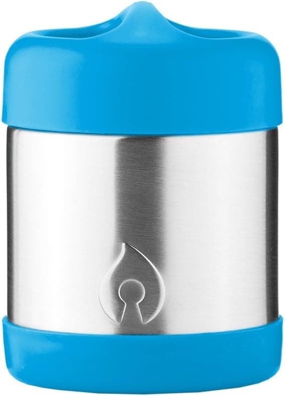 FIREKI 10 oz Food Canister | Vacuum Insulated Food Jar (Sky Blue)