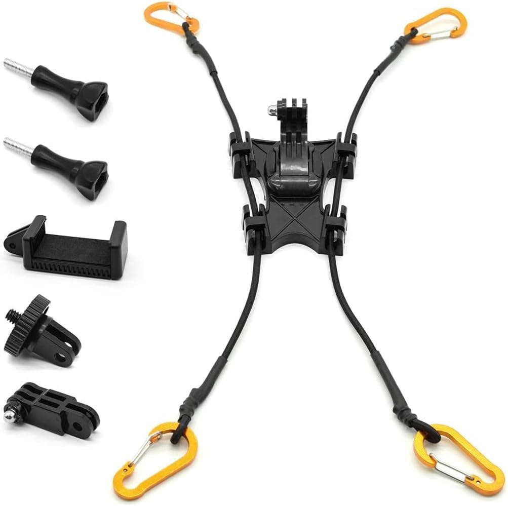 fotoconic Backstop Chain Link Fence Mount Holder Compatible with GoPro, Insta360 One X2, Smart Phones, Mevo Star and Other Action Cameras for Recording Baseball Basketball Softball and Tennis Game