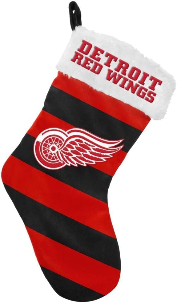 Detroit Red Wings Official NHL Striped Christmas Stocking by Forever Collectibles 611730