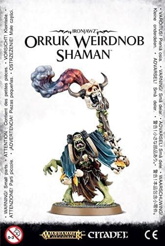 Games Workshop 99070209005 "Ironjawz Orruk Weirdnob Shaman Miniature Game,Black,5.4 x 3.3 x 1.3 cm; 10 Grams