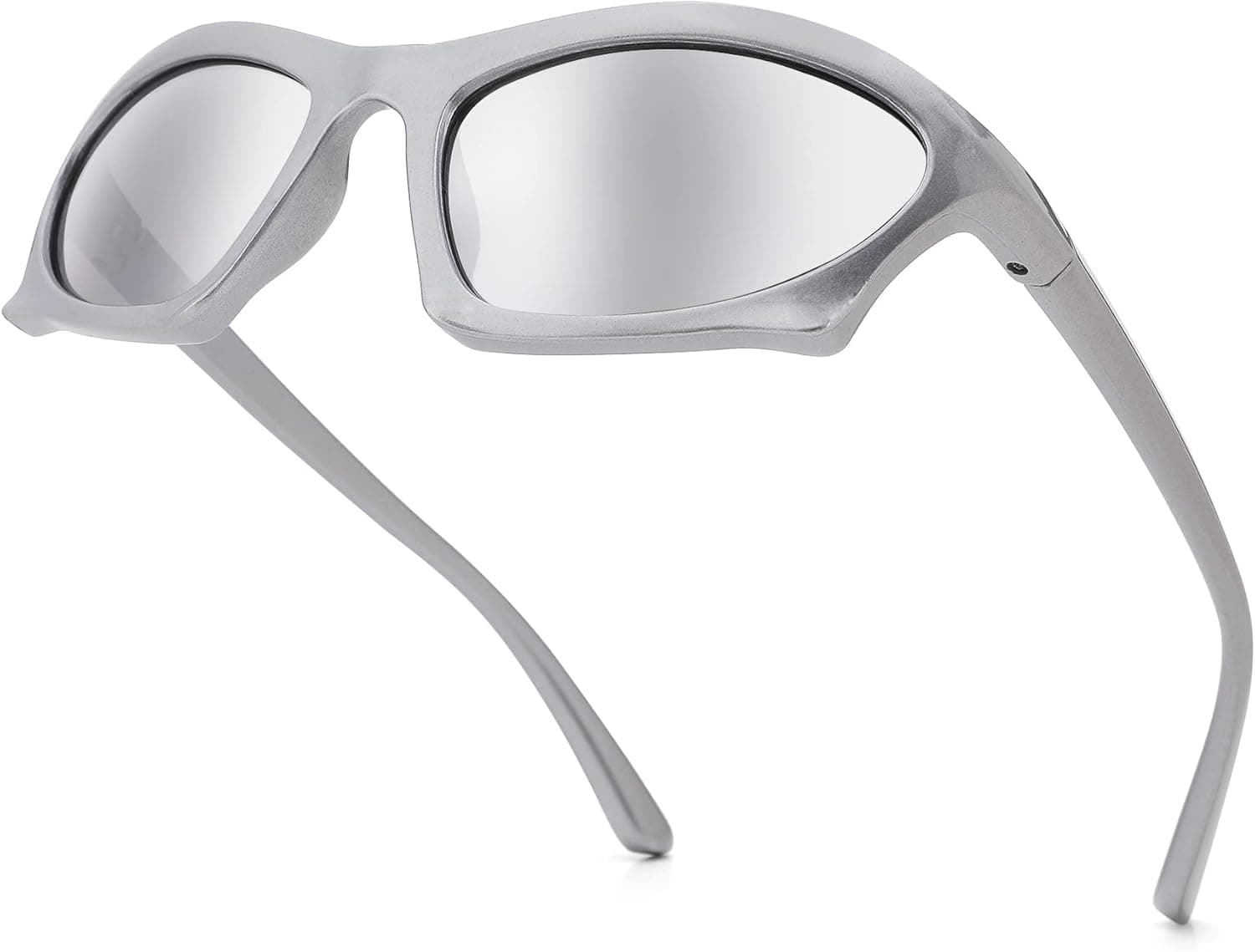 NULOOQ Wrap Around Sport Sunglasses for Women Men Fashion Trendy Futuristic Clones Style Sunglasses Athletic Shades