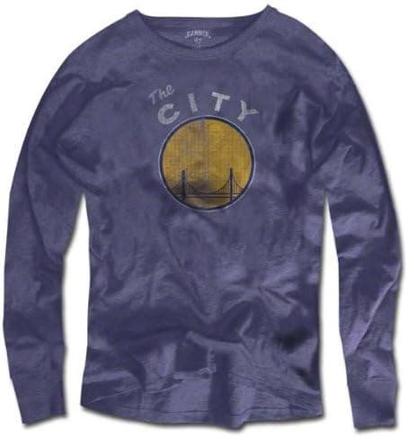 Golden State Warriors '47 Brand Blue Vintage Logo Scrum Long Sleeve T-Shirt