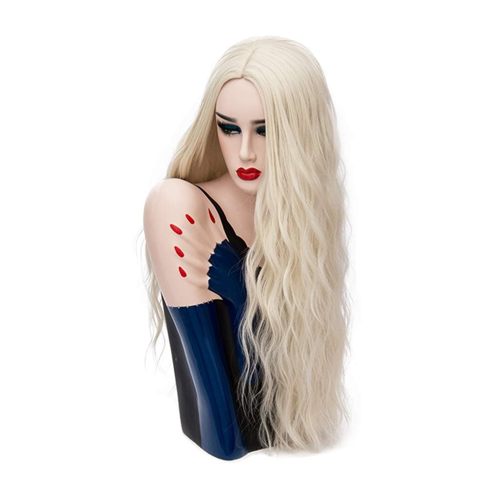 Long Wavy Wigs For Women Synthetic Natural Looking 26 inches (blonde)