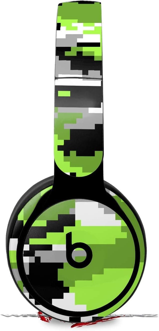 Skin Decal Wrap Works with Original Beats Solo Pro Headphones WraptorCamo Digital Camo Neon Green Skin Only Beats NOT Included