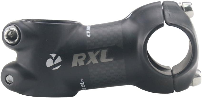 RXL SL 25.4 Stem Carbon Fiber Stem 6° Stem MTB Stem Bike Stem Mountain Bike Stem Degree 6 for Road Bike MTB Cycling Bicycle Black 50 60 70 80mm