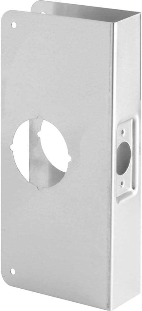 Defender Security U 9551 Lock and Door Reinforcer, Stainless Steel – Fits 1-3/4” Doors, 2-3/8” Backset, Reinforce and Repair Wood/Metal Doors, Add Extra Security to Your Home, Helps Prevent Forced Entry