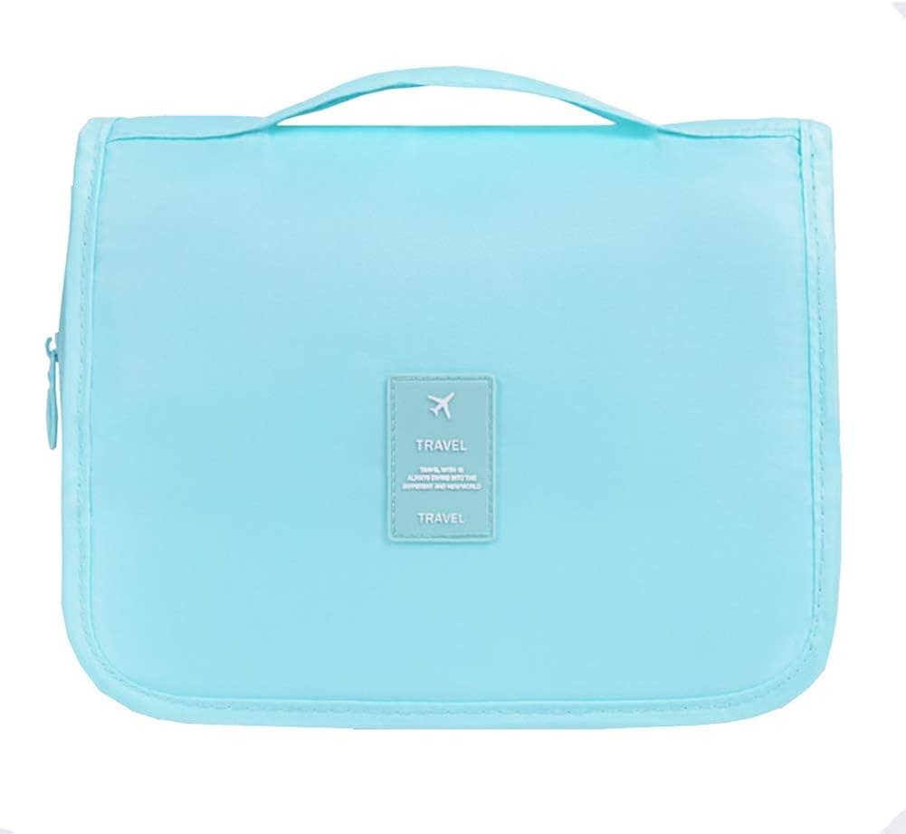 Toiletry Bag Hanging Organizer Bag Multifunction Cosmetic Bag Portable Makeup Pouch Waterproof Travel (blue)